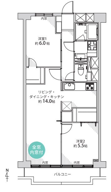 すみれ橋第二コーポ四号棟