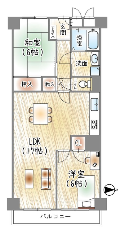 日商岩井京橋ハイツ521号室