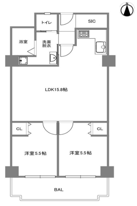 クローバーハイツ森小路2号棟