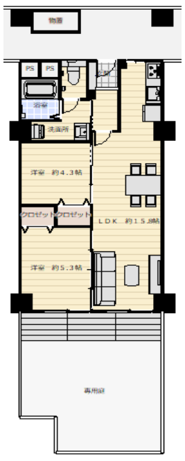 クローバーハイツ森小路1号棟