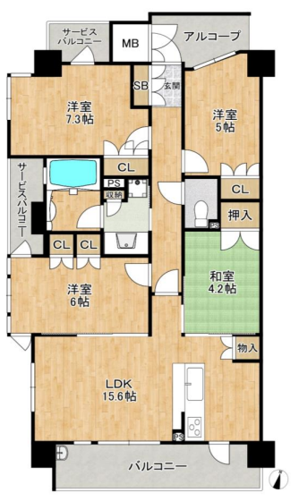 サンフォーリーフタウン桜ノ宮サンメゾンコート