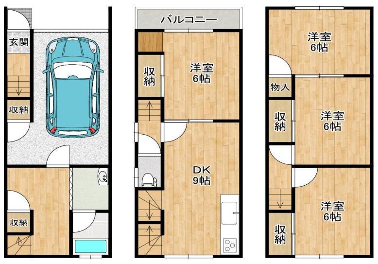 ☆令和7年10月リフォーム済!シャッター付ガレージ!