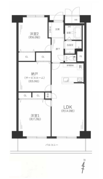 三陽ハイツ都島