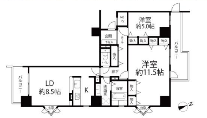桜宮リバーシティ・ウエスト1号棟